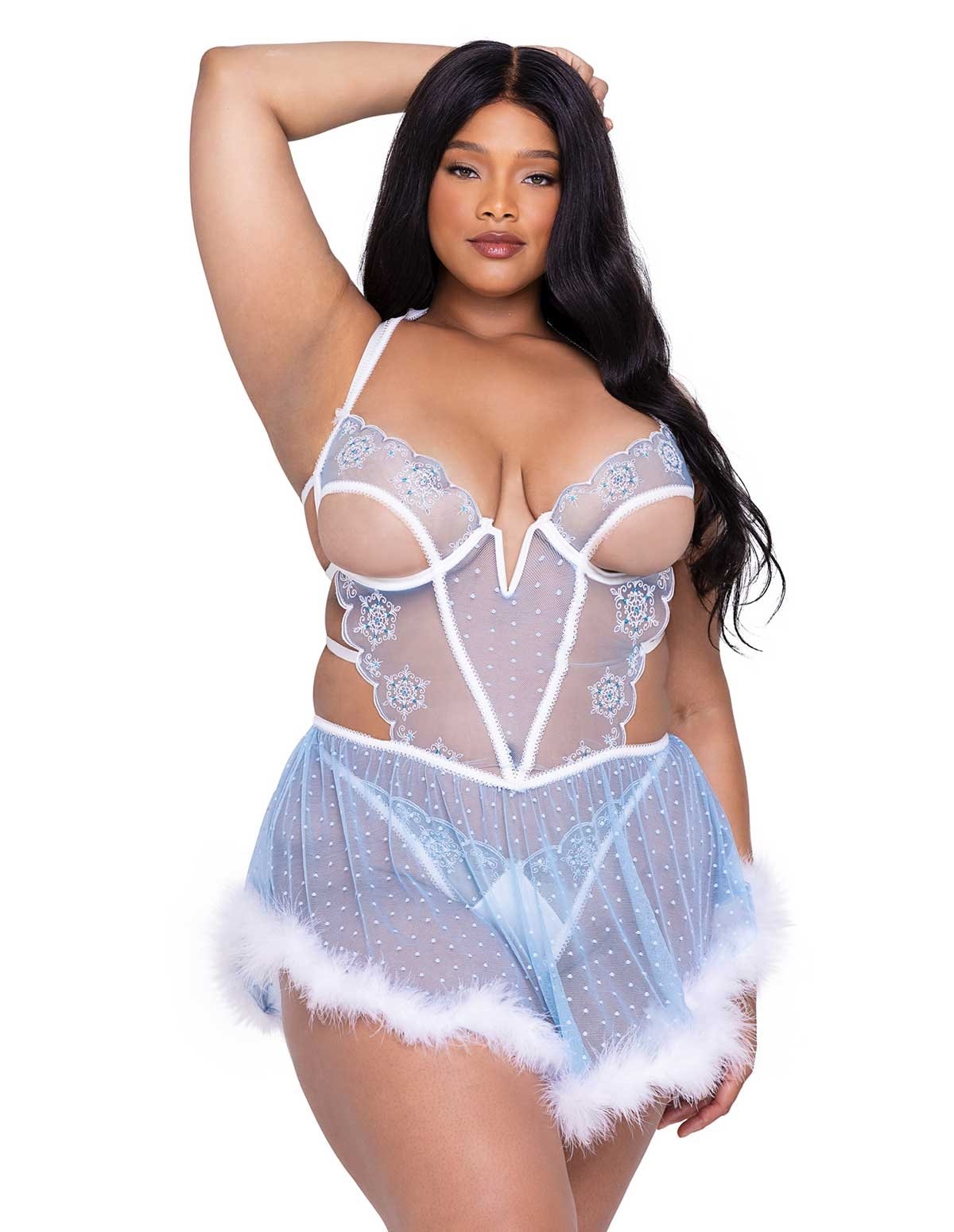 alternate image for Snow Queen Plus Size Babydoll