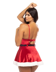 Alternate back view of HOLIDAY VIXEN CHEMISE