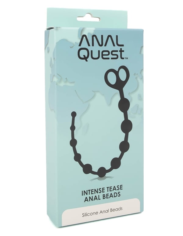 Anal Quest Intense Tease Anal Beads ALT1 view Color: BK