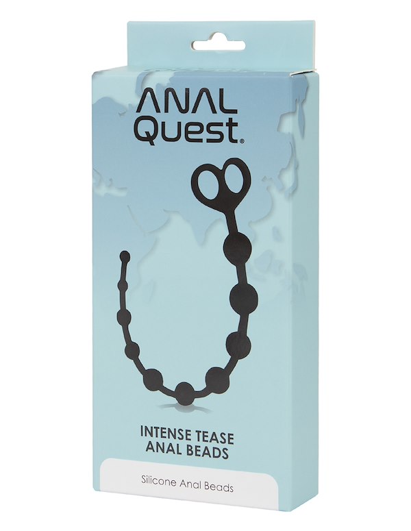 ANAL QUEST - INTENSE TEASE ANAL BEADS ALT3 view Color: BK