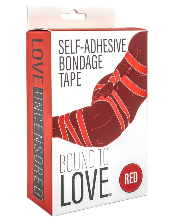 Bound To Love Self-Adhesive Bondage Tape In Red ALT2 view Color: RD