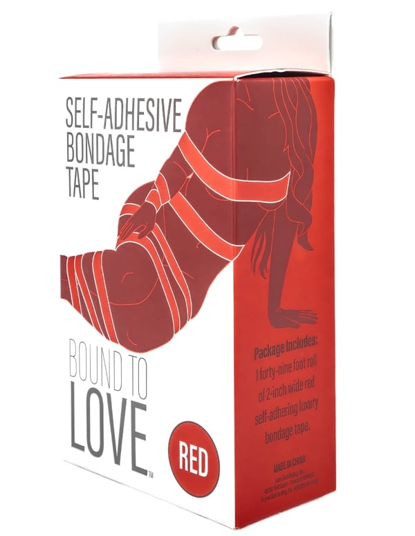 Bound To Love Self-Adhesive Bondage Tape In Red ALT3 view Color: RD