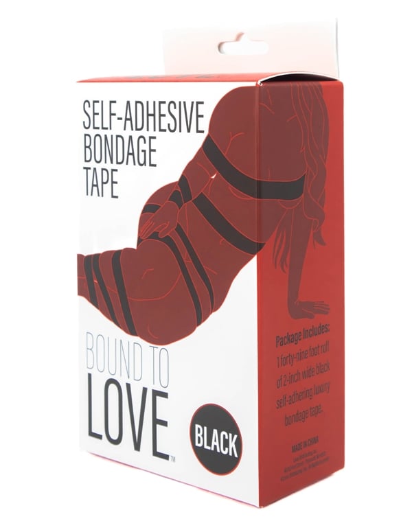 Bound To Love Self-Adhesive Bondage Tape In Black ALT2 view Color: BK