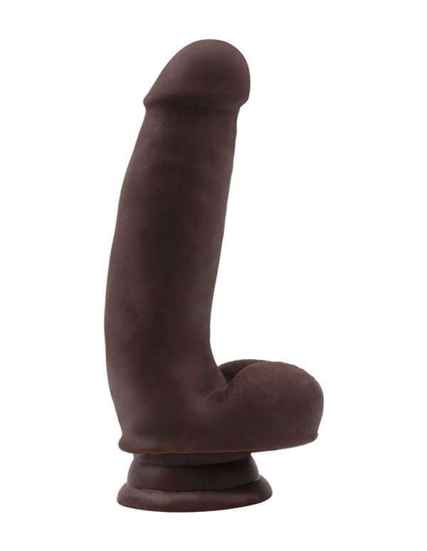 Vitamin D 7 Inch Poseable Dildo With Balls - Dark default view Color: CHO