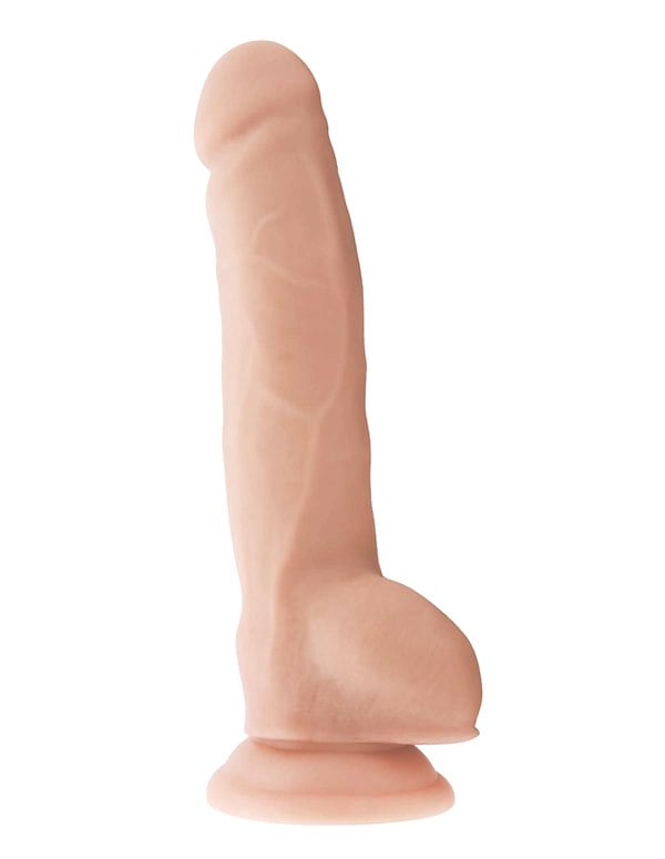 Vitamin D - 9 Inch Poseable Dildo With Balls ALT4 view Color: VA