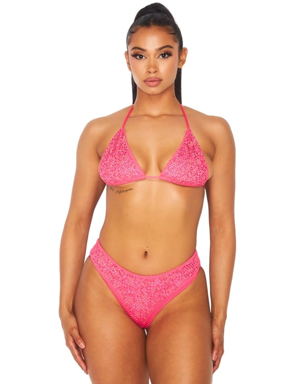 Pretty In Pink 2Pc Rhinestone Set default view Color: PK