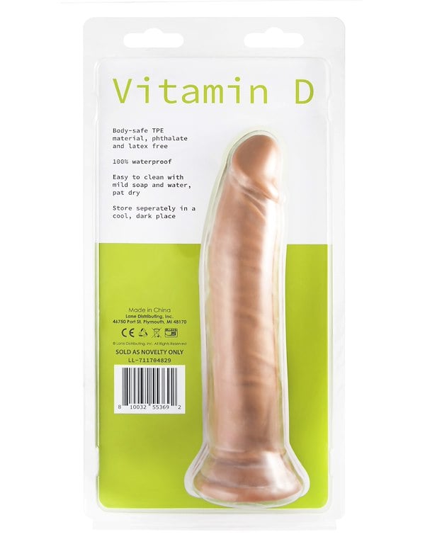 Vitamin D - 8.5 Inch Poseable Dildo ALT3 view Color: CAR
