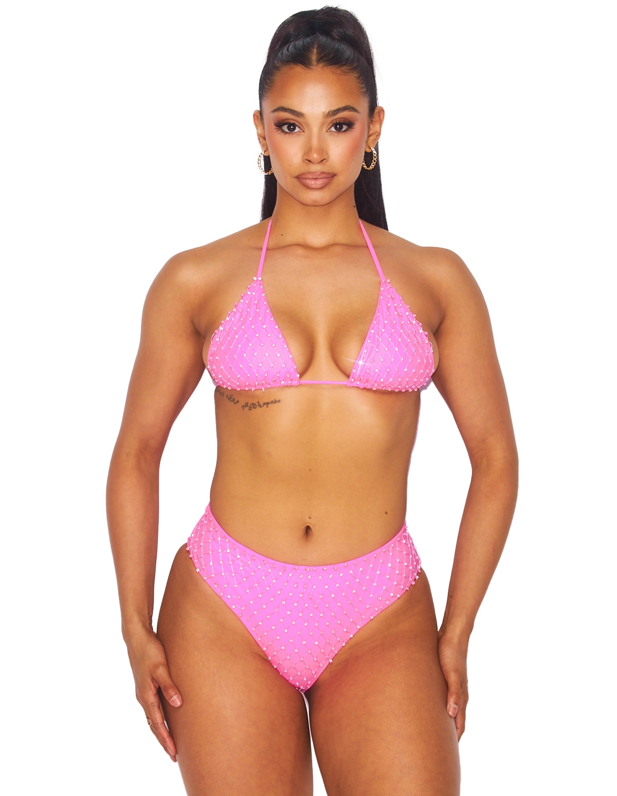 alternate image for Pink Bling 2Pc Bikini