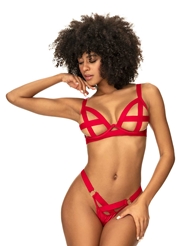 Front view of JENNA STRAPPY 2PC SET