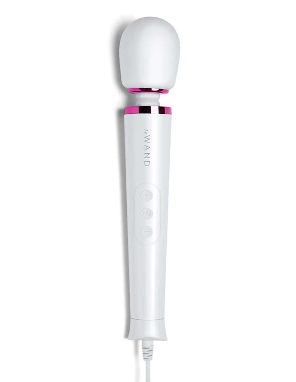Le Wand Powerful Petite Plug-In Massage Wand ALT1 view Color: WH