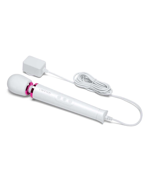 Le Wand Powerful Petite Plug-In Massage Wand ALT2 view Color: WH