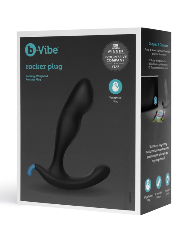 B-Vibe Rocker Prostate Plug ALT9 view Color: BK