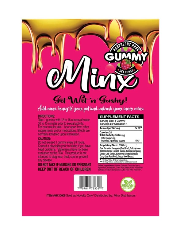 Minx Female Enhancement Gummy ALT1 view Color: NC