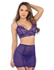 Additional PURPLE view of product RINGS & THINGS 3PC GARTER SKIRT SET with color code PR