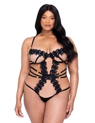Additional  view of product PLUS SIZE EBONY ROSE TEDDY with color code BK