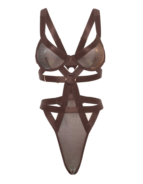 JADE IRIDESCENT MESH TEDDY ALT2 view Color: CHO