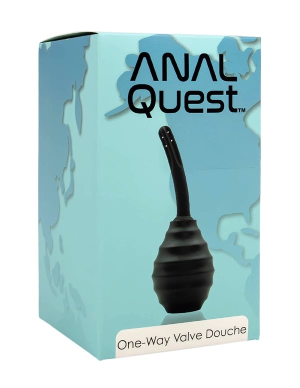 Anal Quest One-Way Valve Douche ALT5 view Color: BK