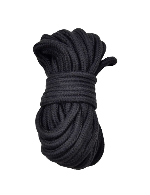Kink & Consent Cotton Bondage Rope In Black default view Color: BK