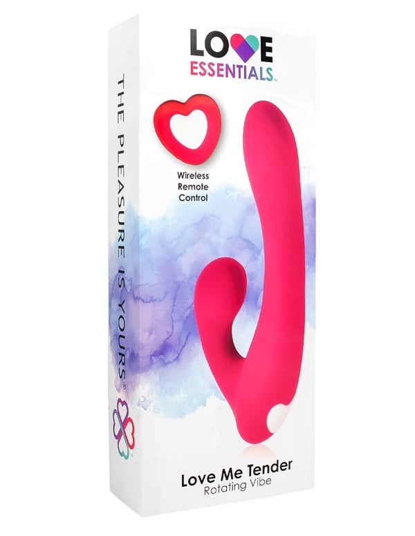Love Essentials Love Me Tender Rotating Vibe With Heart Remote ALT3 view Color: PK