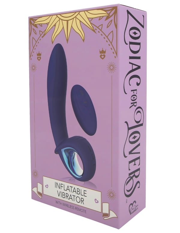 Zodiac For Lovers Inflatable Vibrator With Remote ALT3 view Color: BL