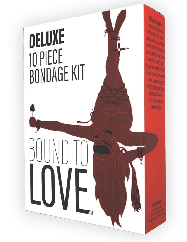 Bound To Love Deluxe 10Pc Bondage Kit ALT5 view Color: BKS
