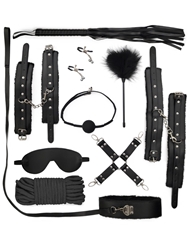 Additional  view of product BOUND TO LOVE DELUXE 10PC BONDAGE KIT with color code BKS