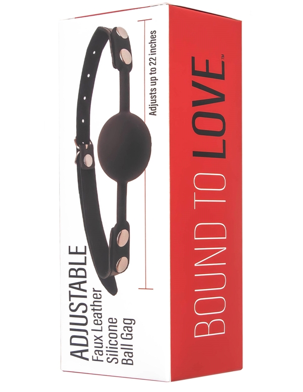 Bound To Love Silicone Ball Gag ALT4 view Color: BKS