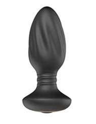 Alternate back view of ANAL QUEST ON THE EDGE VIBRATING PLUG WITH REMOTE