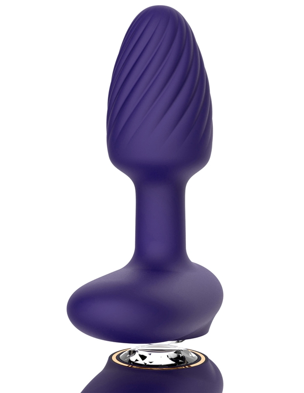 DIAMOND DELIGHTS - VIBRATING ANAL PLUG WITH REMOTE ALT2 view Color: PR