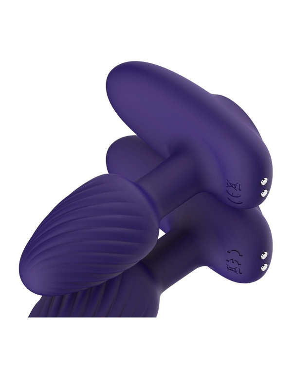 DIAMOND DELIGHTS - VIBRATING ANAL PLUG WITH REMOTE ALT5 view Color: PR