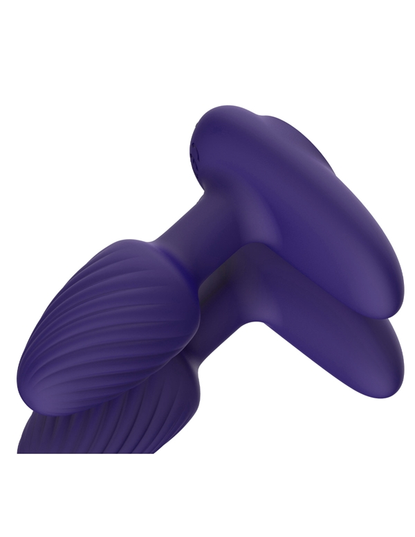 DIAMOND DELIGHTS - VIBRATING ANAL PLUG WITH REMOTE ALT7 view Color: PR