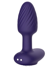Alternate back view of DIAMOND DELIGHTS VIBRATING ANAL PLUG WITH REMOTE