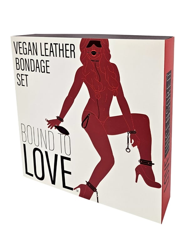 Bound To Love 7Pc Vegan Leather Bondage Set ALT10 view Color: BKS