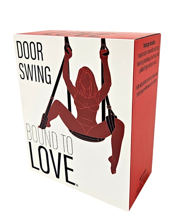 Bound To Love Padded Door Swing ALT3 view Color: BK
