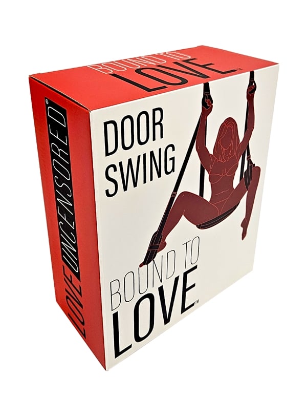 Bound To Love Padded Door Swing ALT4 view Color: BK