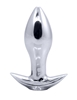 Additional SILVER/BLACK view of product BOOTY BUDDIES - VIBRATING CHROME ANAL PLUG WITH ERGONOMIC BASE with color code SBK