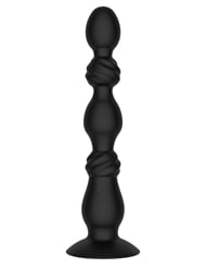 Alternate back view of ANAL QUEST THE SPIRE VIBRATING ANAL BEADS WITH REMOTE