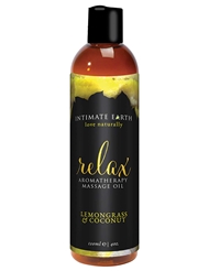 Alternate front view of RELAX MASSAGE OIL 120ML