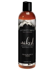 Alternate front view of NAKED MASSAGE OIL 120ML
