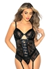 Additional BLACK view of product SOULMATE LACE UP BUSTIER with color code BK