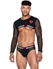 Additional BLACK/RED view of product HEARTBREAKER BRIEF with color code BKR