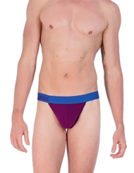 Additional  view of product WOOD THONG - DARK PURPLE with color code DRKPRP