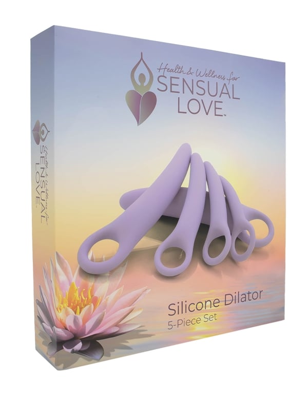 Sensual Love 5-Pc Silicone Dilator Set ALT3 view Color: LV