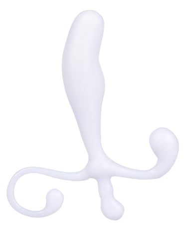 ENHANCEMENTS PROSTATE GEAR 5 INCH P-SPOT MASSAGER IN WHITE - LL2501-WIT-03304