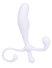 Additional WHITE view of product ENHANCEMENTS - PROSTATE GEAR 5 INCH P-SPOT MASSAGER IN WHITE with color code WH