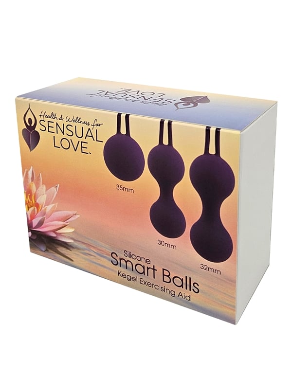 Sensual Love Silicone Smart Balls 3-Pc Kegel Exercisng Aid ALT2 view Color: PR