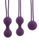 Additional PURPLE view of product SENSUAL LOVE - SILICONE SMART BALLS 3-PC KEGEL EXERCISING AID with color code PR