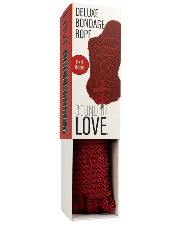 Bound To Love Deluxe Bondage Rope ALT7 view Color: RD