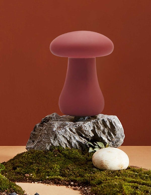 Fun-Guy Mushroom Vibrator ALT3 view Color: BG