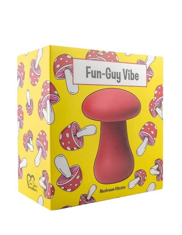Fun-Guy Mushroom Vibrator ALT4 view Color: BG